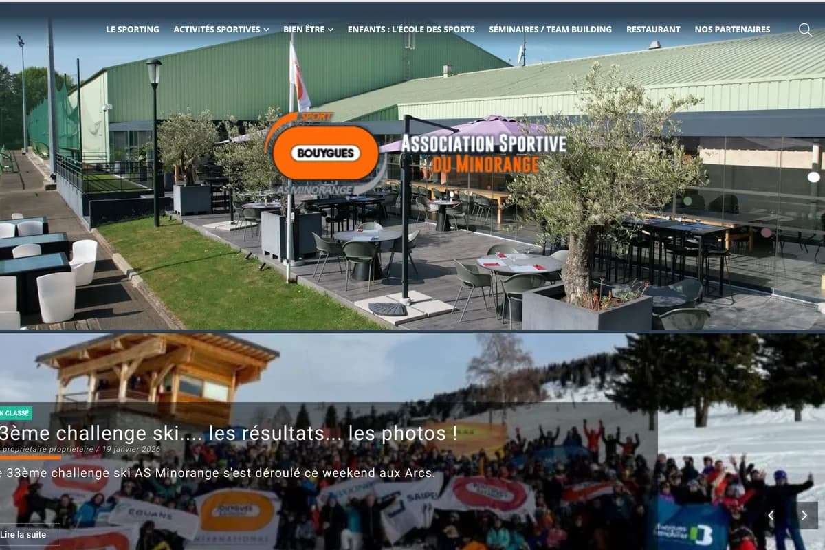 Aperçu du site web asminorange.com réalisé par HD Media