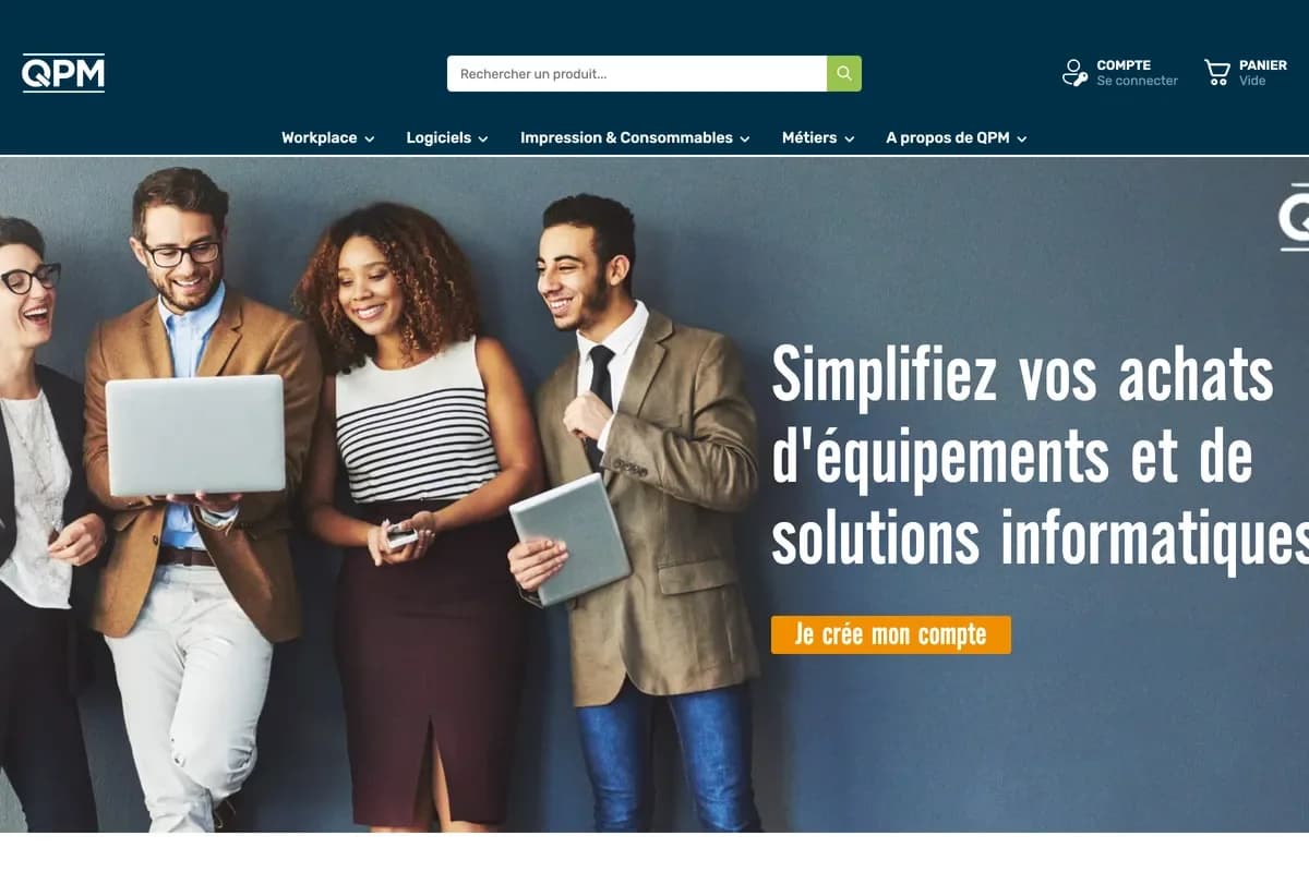 Aperçu du site web qpm-pro.com réalisé par HD Media