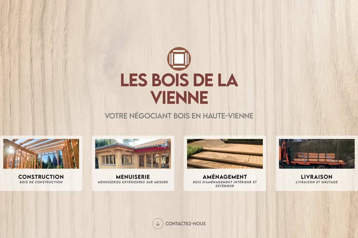 Aperçu du site web lesboisdelavienne.com réalisé par HD Media