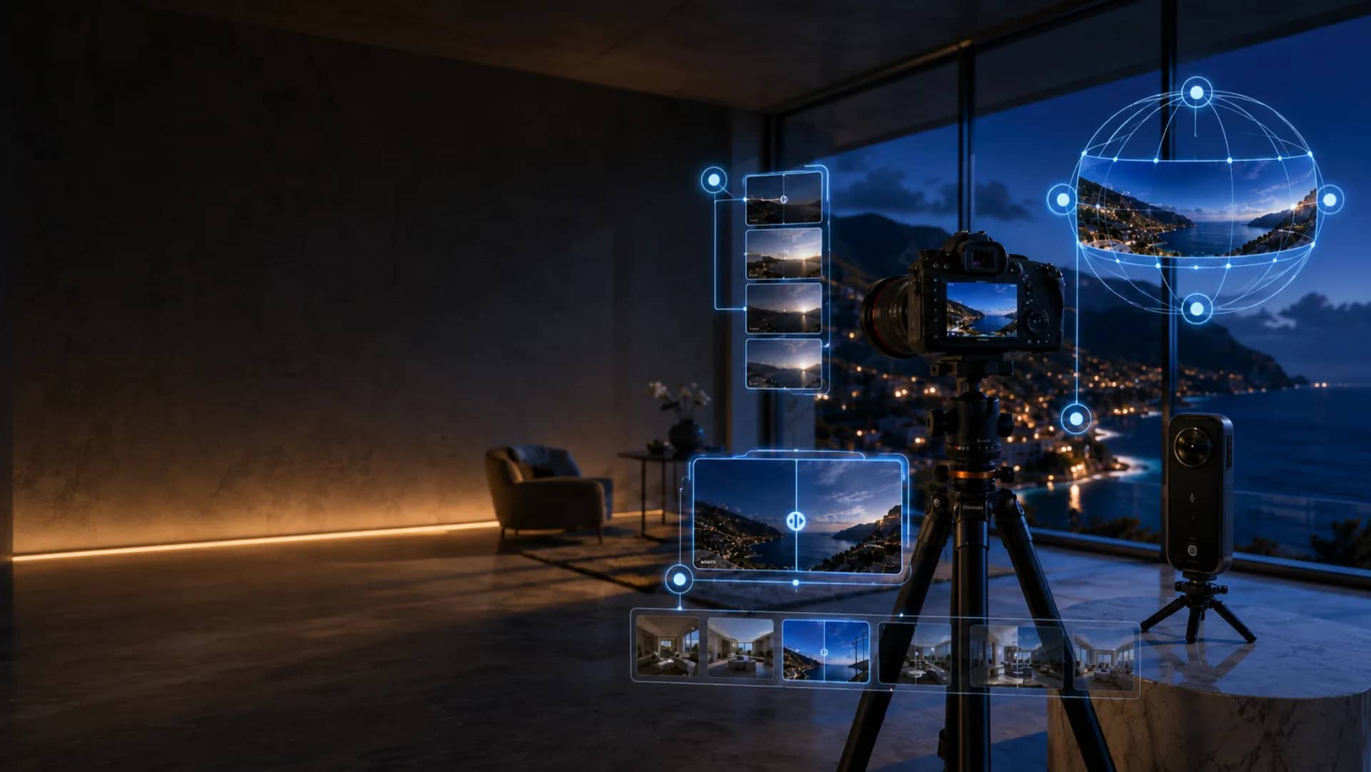 Espace professionnel capturé en visite virtuelle 360° par HD Media