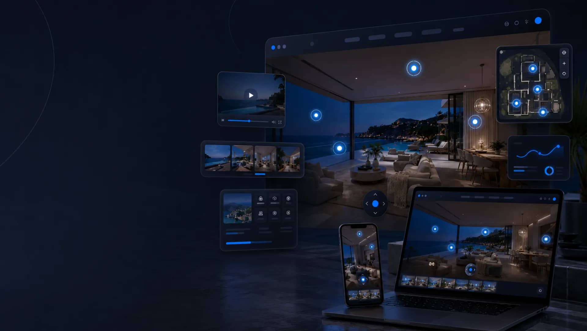 Espace professionnel capturé en visite virtuelle 360° par HD Media